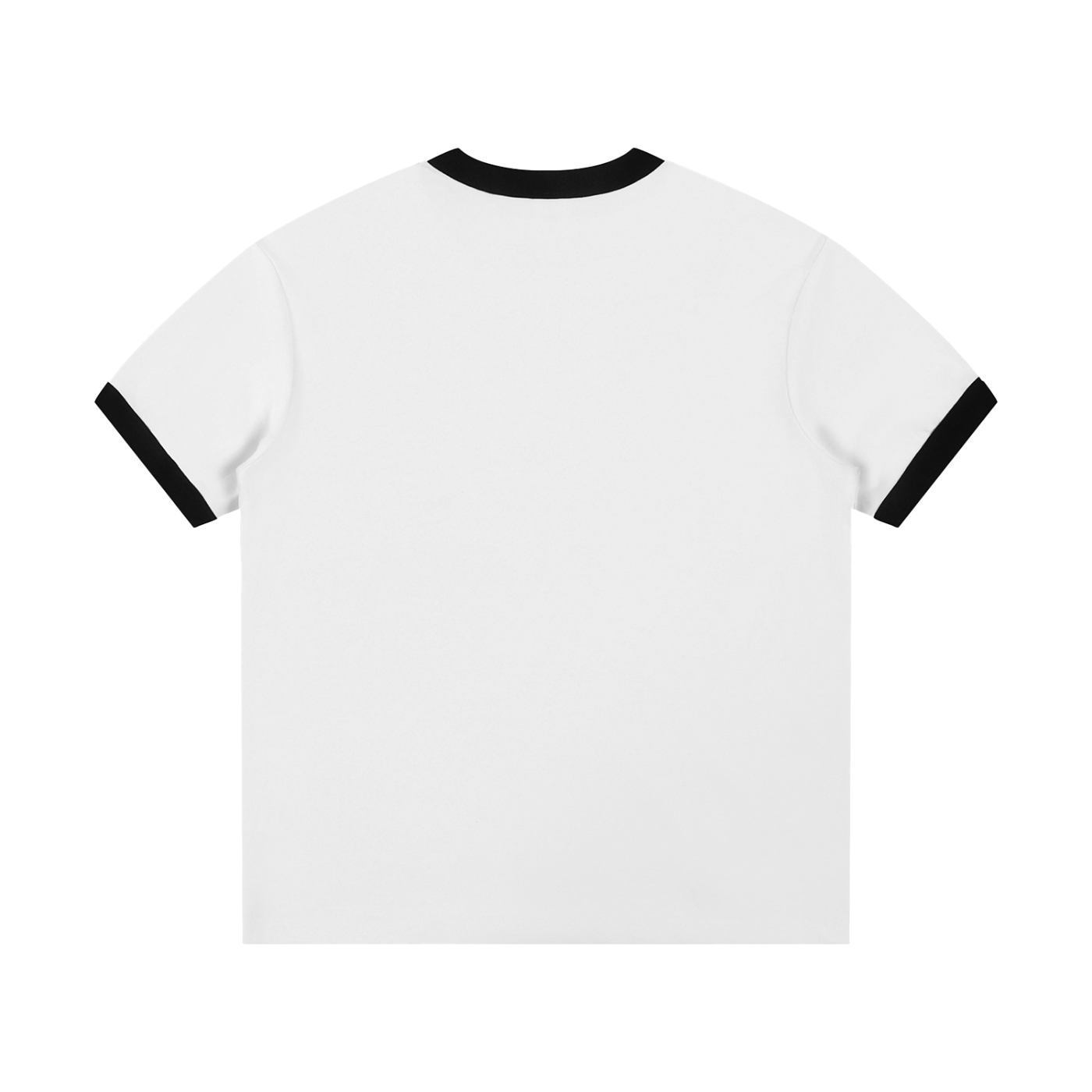 Temptation Contrast Edge Ribbed Crewneck T-Shirt - Image 2
