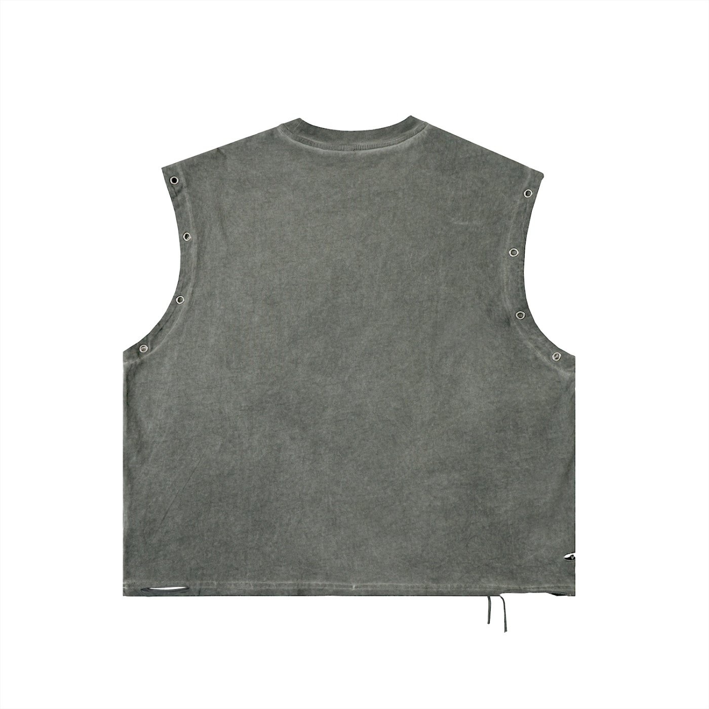Horror Exclusive Distressed Grommet Eyelet Tank Top - Image 2